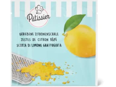 Grated lemon zest