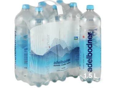 Adelbodner Mineralwasser Aus der Region, prickelnd 6x1.5l