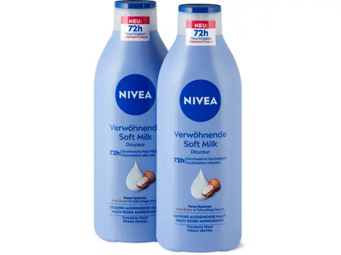 Nivea Lait corporel nourrissant Soft 2x400ml