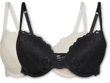 Basic underwire push-up bra in lace