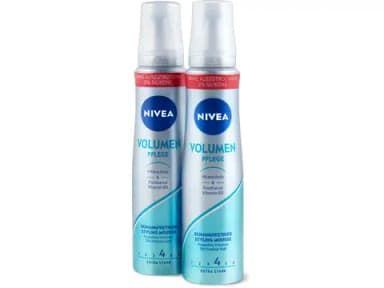 Nivea Mousse coiffante volumisante et soin tenue extra-forte 2x150ml