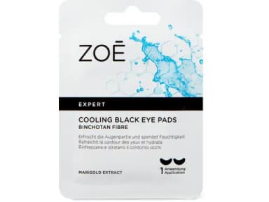 Kühlende schwarze Augenpads