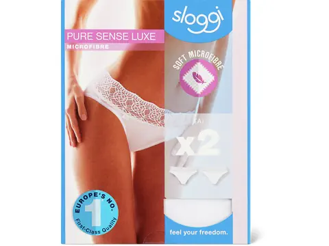 Sloggi Women's Tai Brief Pure Sense Luxe pack of 2