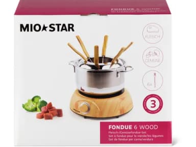 Set à fondue Wood pour 6 personnes