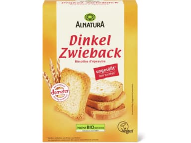 Alnatura Zwieback Bio, Demeter, Dinkel, vegan · 200 g