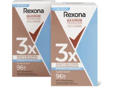 Rexona Clean Scent 96h Antitranspirant-Creme 2x45ml