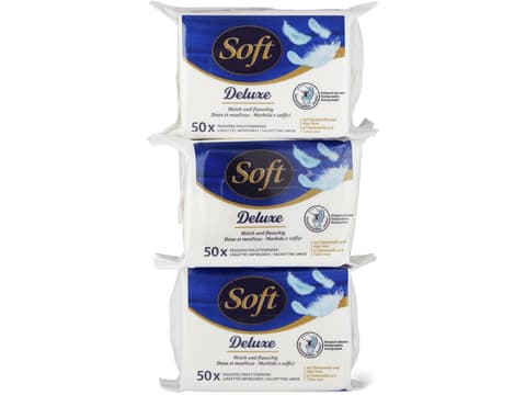 Salviettine umidificate Deluxe con amamelide e aloe vera