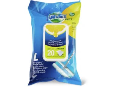 Wet cleaning cloths wet, size L