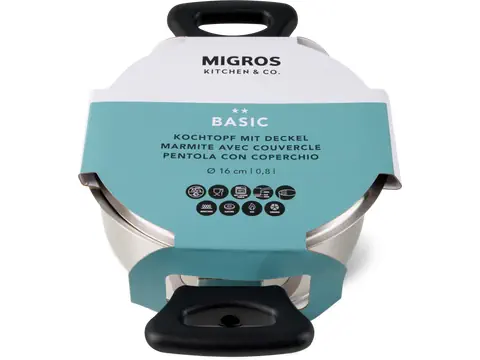 Migros Kitchen & Co. Kochtopf mit Deckel · 1 pz