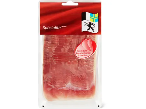 Prosciutto crudo dei Grigioni IP-SUISSE, affettato finemente