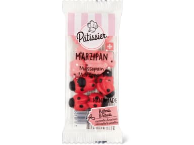 Ladybird- and piglet-shaped marzipan