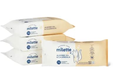 Moist wipes with almond oil & calendula
