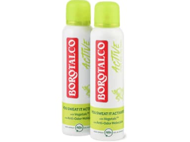Borotalco Déodorant spray Active 2x150ml