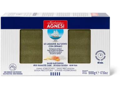 Grüne Lasagneblätter