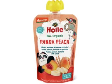 Holle Quetschbeutel Pfirsich, Aprikose, Banane & Dinkel