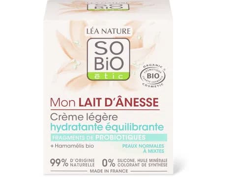 Crema idratante leggera al latte d'asina
