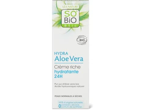 Crema idratante ricca Hydra Aloe Vera Aloe vera e acido ialuronico