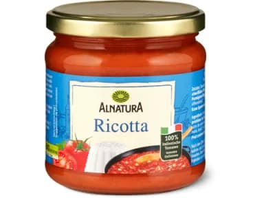 Alnatura Tomato sauce Organic, Ricotta 350ml