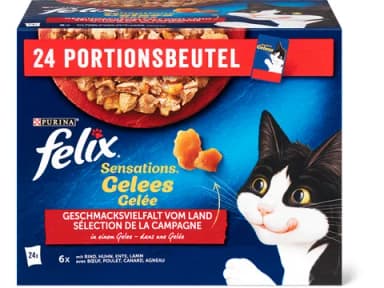 Felix Sensations variété Campagne en gelée 24x85g