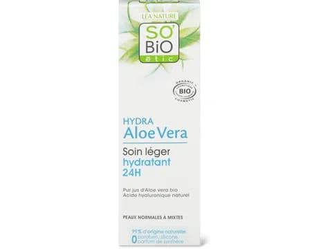 Crema idratante leggera Hydra Aloe Vera Aloe vera e acido ialuronico