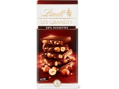 Lindt Les Grandes Dunkel Nuss Tafelschokolade 150g
