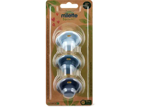 Milette Lolette en caoutchouc naturel · 3 pz
