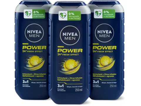 Nivea Docciaschiuma Men Power 3x250ml