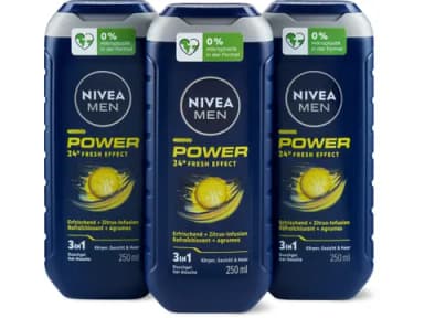 Nivea Dusche Power 3x250ml