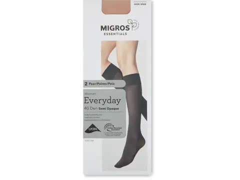 Women's 40 den semi-opaque knee-highs