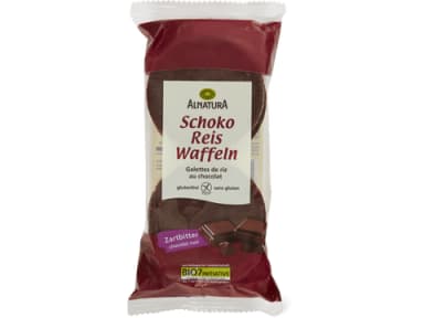 Alnatura Chocolate rice cakes Organic, Dark chocolate 100g