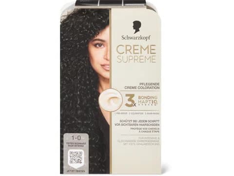 Schwarzkopf Creme Supreme Colorazione 1.0 nero intenso, permanente