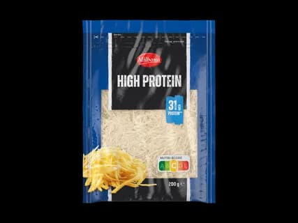 Formaggio grattugiato ad alto contenuto proteico