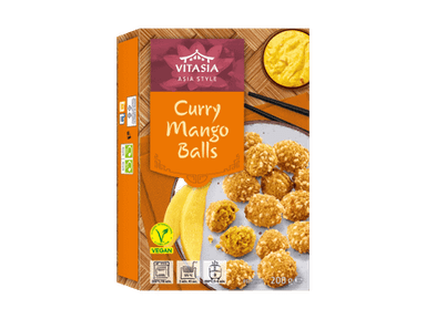 Boules curry/mangue surgelées