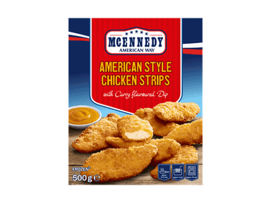 Chicken Strips mit Curry-Dip