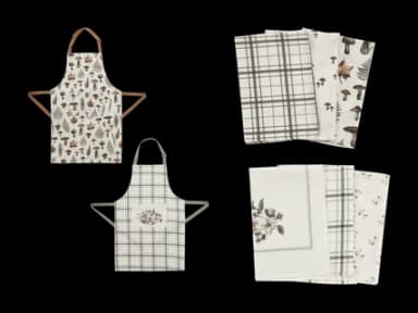 Tablier/linges de cuisine, set de 3