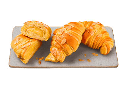 Croissant brioche con ripieno alla crema