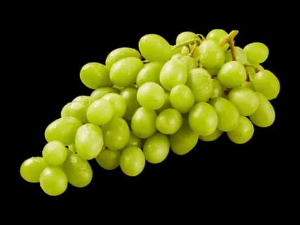 Seedless white grapes